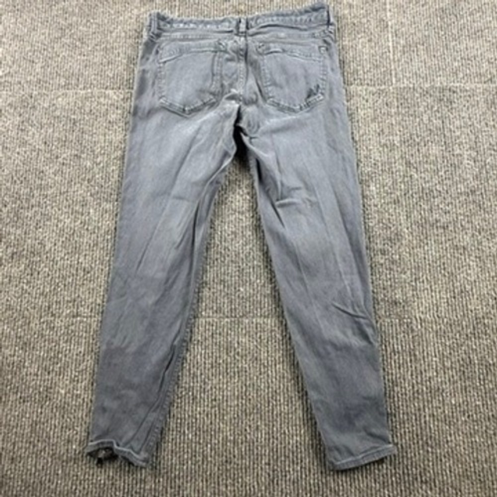 Express Jeans Stella Moto Zipper Ankle Legging Gray Low Rise Womens Size 8R - Picture 2 of 14